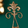 Wenbery 13.8" H Fleur-de-Lis Easel Stand,Metal Book Stand, Plate Holder