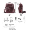 Langzu Men's Genuine Leather Messenger Shoulder Bag Handbag CrossBody Briefcase