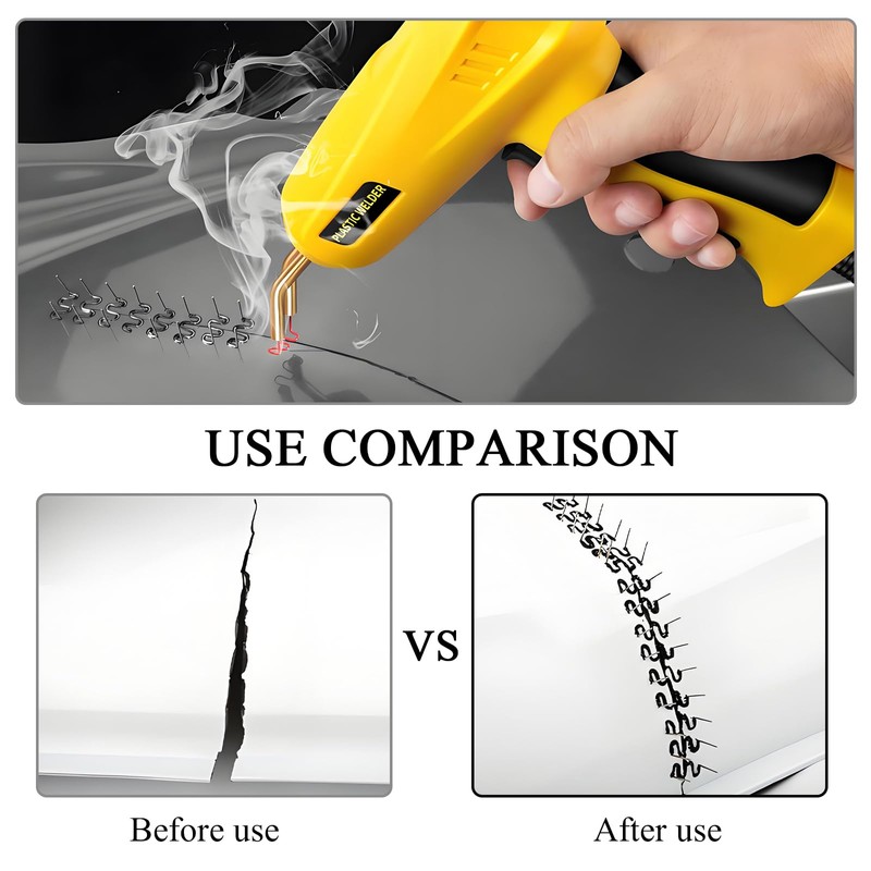 Hovom 1500PCS Plastic Welding Staples, 0.6mm 0.8mm Hot Staples