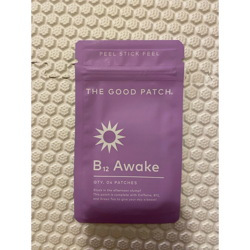 The Good Patch B12 Awake Patch, Natural Patch with Caffeine,