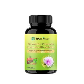 HUIMAMDO HUIMAMDO Liver Health Tablets Milk Thistle (Daily Liver Detox) Liver Cleanse Formula with Silymarin Microcapsule Powder,Pueraria Powder, Ginseng Powder