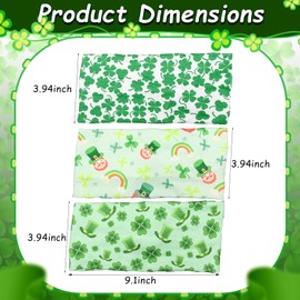Gaduupa 3 Pcs St. Patrick's Day Headbands for Women No Slip Shamrock Hairband for Yoga Running Irish Green Saint Patrick Elastic Hair Band Sweat Wicking Workout Hair Accessories