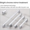 LEPEVNEY 5pcs Door Handles 96mm Hole Centre Cabinet Handels Chrome