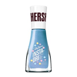 Sally Hansen Insta-Dri X Hershey's Cookies 'n' Creme Eggs, Sprout & Sparkle​, Quick Dry, Long Lasting, Streak-Free Shine, Blue Nail Polish, 0.31 fl oz.