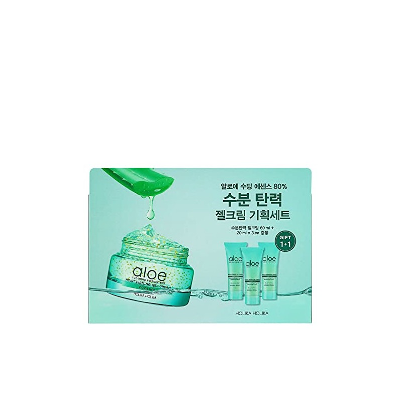 Holika Holika Aloe Soothing Essence 80% Gel Cream Set (Kit),