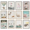 Kate and Laurel Sylvie Beach Adventures Framed Canvas Wall Art