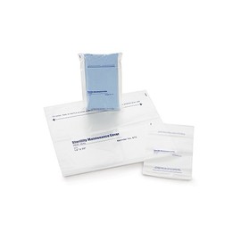 Medegen 855SMC Sterility Maintenance Cover, Heat-Seal, Flat Pack, Clear/Blue, 2.25 mil Gauge, 8" Width, 12" Length, Pack of 1000