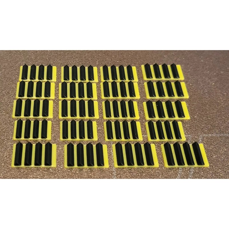 madmax Yellow & Black Armor plates 3d printed. For 1/64