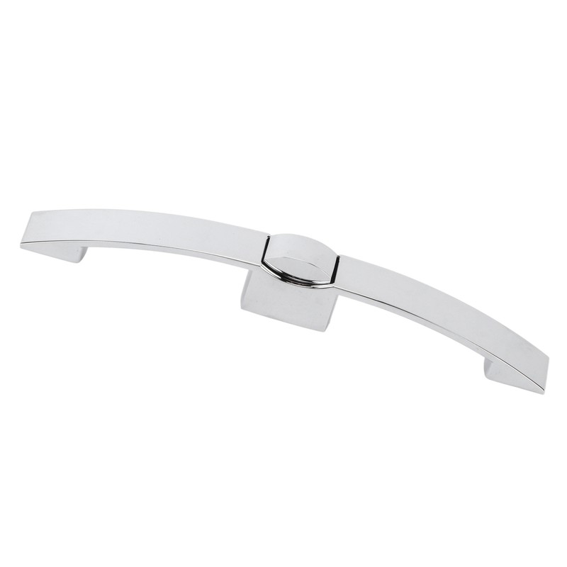 RV Push Button Pull Handle Latch Lock Arc Shape Glossy