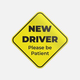 New Driver Safety Sticker Vinyl Bumper Laptop Window Decal Waterproof