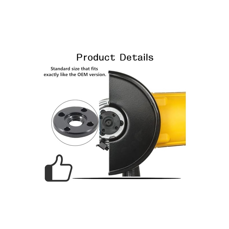 (4pcs) N134467 Angle Grinder Hex Hole Flange Nuts Replace DEWALT