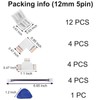 loodyed LED Strip Connector 5 Pin 12mm Kit Include L