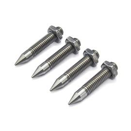PrecisionGeek – M6 Speaker Spikes (Ø6mm × 35mm | Stainless Steel, Set of 4) – CNC Machined Isolation Feet for HiFi Speakers, Subwoofers, Soundbars & Amplifiers – Anti-Vibration Audio Upgrade