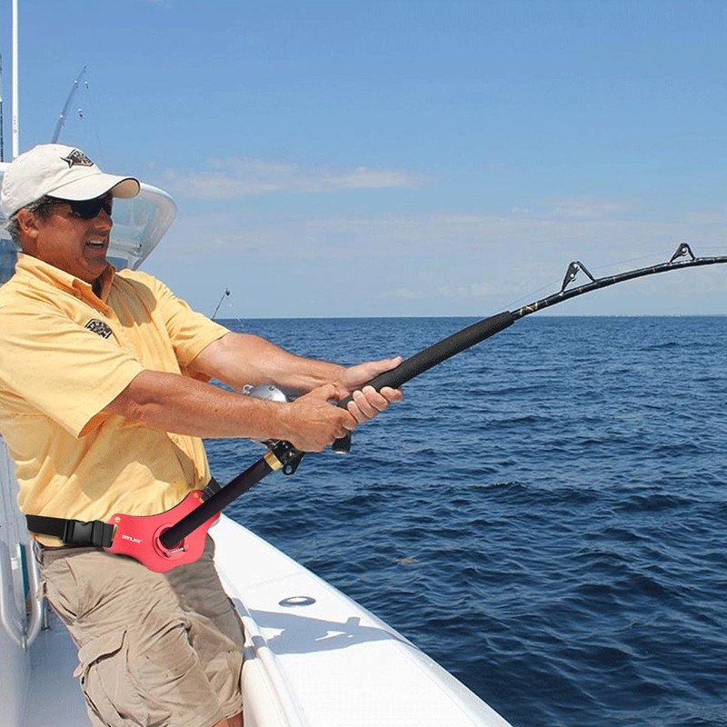 Fishing Fight Belt Adjustable Aluminum Rod Holder Stand-up Offshore Gimbal