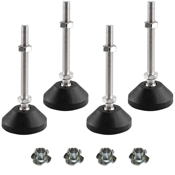 SHUIOG Levelling Feet 4 PCS Furniture Levellers Feet adjustable M10