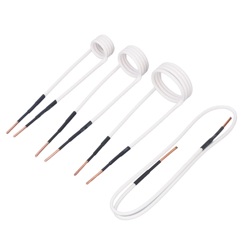 4Pcs Induction Heater Coil Kit 2.5mm Brass Core 20 30
