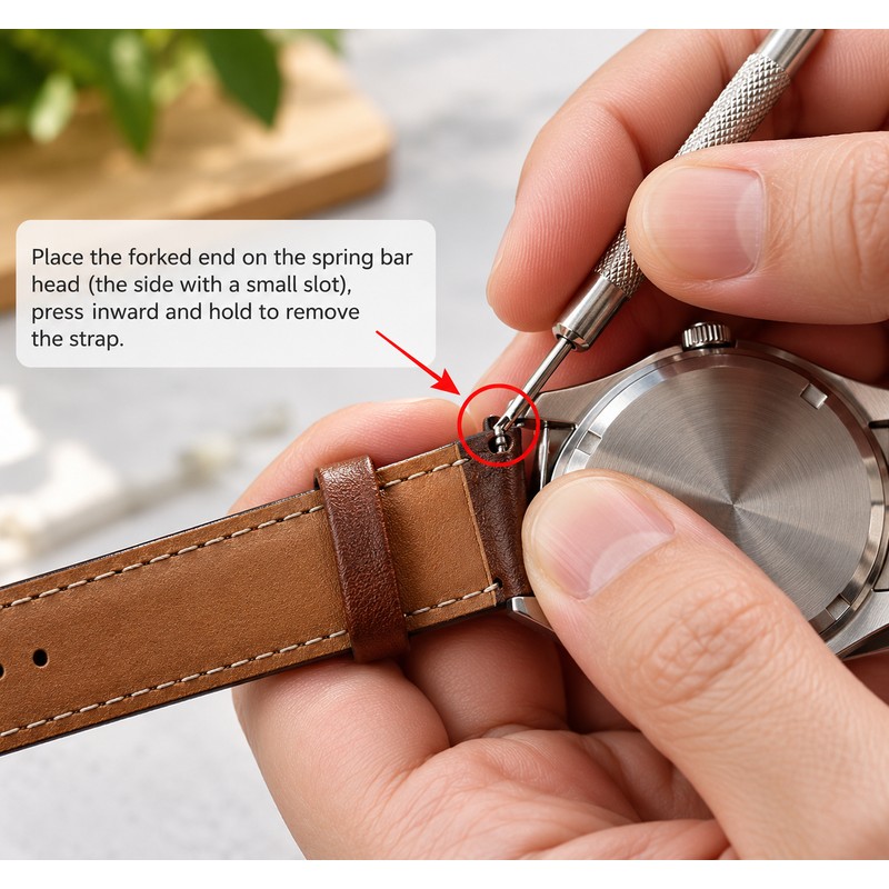 7-Piece Watch Band Link Removal Kit with Spring Bar Tool