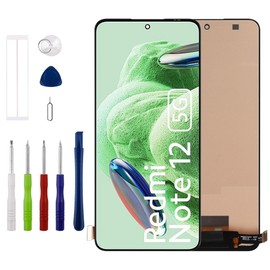 New 6.67'' TFT Display Touch Screen Digitizer Assembly Replacement for Xiaomi Redmi Note 12 4G/5G & Xiaomi Poco X5 5G with Repair Tools Kit-No Fingerprint Function