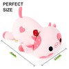 Onsoyours 9 Inch Cow Plush with Strawberry Headwear, Cute Strawberry