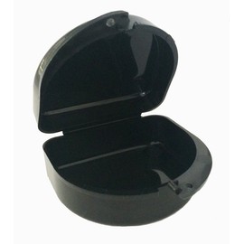 Zumoe Floral Mouthguard Case, Mouth Guard Case, Retainer Case, Dental Case or Nipple Shield Case, Called Lily (Black)