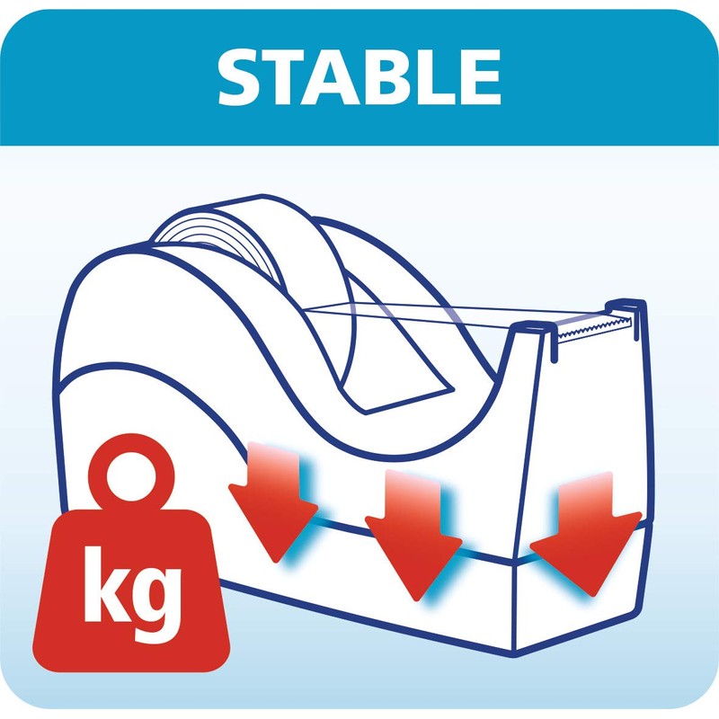 Tesa Easy-Cut Orca Tape Dispenser, 53914-00000