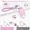 PIFOOG Key Fob Cover fit for Nissan 4 Button Pink