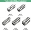 M METERXITY Push-Button Ball Locking Pin, 1/4" [6mm] Dia., 19/32