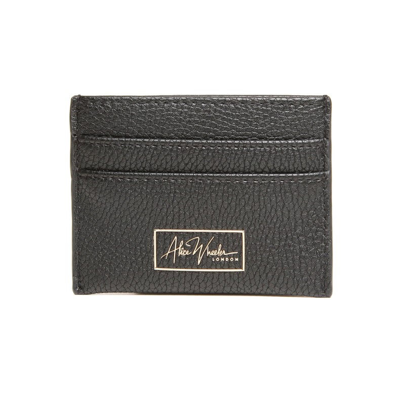 Alice Wheeler Bee Vegan Leather Small Card Holder (Black)
