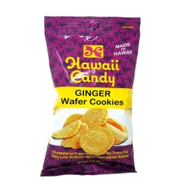 Hawaii Candy Ginger Wafer Cookies Made in Hawaii 3oz Cholesterol Fat Free Snack