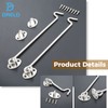 DRELD Pack of 2 Stainless Steel Cabin Hooks with Eyelet,