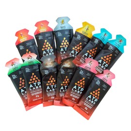 ATP LABS  Gel energético  Paquete de 12 x 32 g (25 g de carbohidratos)  Tecnología de hidrogel  Nutrición deportiva                                   