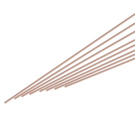 Sourcing Map 35Pcs Copper Brazing Rods, Phosphor Copper (L201), 1mm x 250mm, 80A, 710°C, HVAC, Refrigerator, DIY Craft