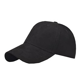 Gorra de béisbol ajustable, informal, de algodón, para hombres y mujeres, Negro, Talla única