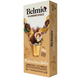 Belmio Madame Creme Brulee Coffee Pods - 100 Count (10 Packs of 10), Medium Roast (Intensity 6), Brews 4 oz. - Compatible with Original Nespresso Machines - Made in Belgium