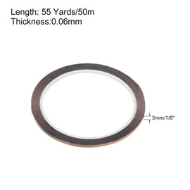 MECCANIXITY Champagne Gold Metalized Tape 1/8 Inch x 55 Yards Decor Tape for Detailing Accent Wall, Graphic Arts, Pack of 3