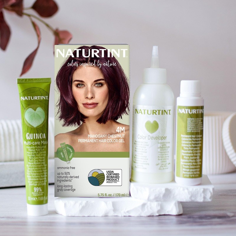 Naturtint 4M Mahogany Chestnut Permanent Hair Color (Pack of 1),