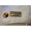 Jim Clift Design Certified Nurse Gold Lapel Pin - 1