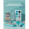SHEGLAM Glitter Metallic Eyeshadow Palette 8-Color High Pigment Silver Blue