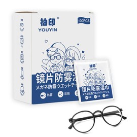 Pre-Moistened Lens Wipes - Portable Cleaning Wipes for Glasses Phones Camera Lenses Screens - 100 Count Wipes