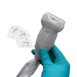 JZRYL Ultrasound Probe Cover - Latex-Free Sterile Disposable Clear, 5 in x 48 in, Individual Packaging (10 Pcs/Package)