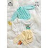 King Cole 4 Ply Knitting Pattern Kids Cable Knit Jacket