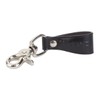 Milano Leather Belt Loop Key Fob - Black