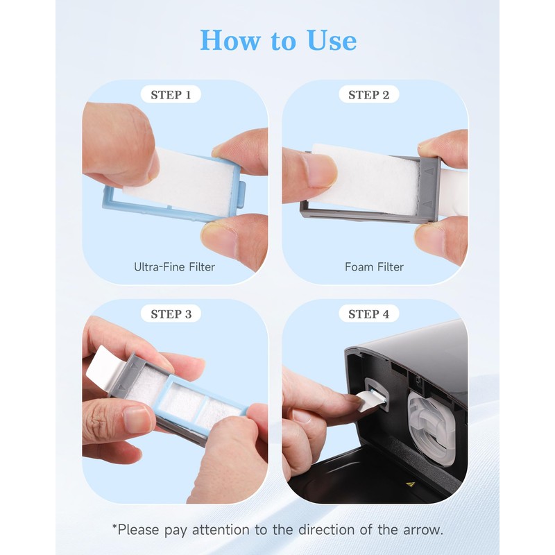 60PCS Replacement CPAP Filters for Dreamstation 2 Includes 5 Preassembled