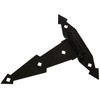 The Hillman Group 851659 8-Inch Ornamental T-Hinge, Black Finish