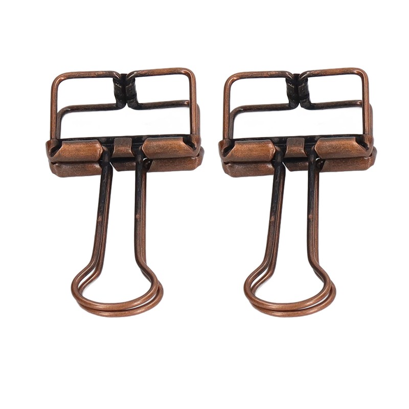 80Pcs Hollow Binder Clips 0.7in Sturdy Metal Hollow Out Strong