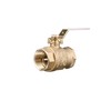 Watts LFFBV-3C-M1 Series 1" Lead-Free 2-Piece Full Port Chrome-Plated Brass