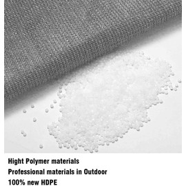 Rectangle Sun Shade Sail Canopy, 10' x 10' Patio Shade Cloth Outdoor Cover - UV Block Sunshade Fabric Awning Shelter for Pergola Backyard Garden Carport (Grey)