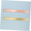 STOBOK 2pcs Vintage Brass Ruler Double Scale Straight Rulers Brass