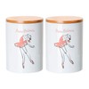 Fabulous Ceramic Pot with Lid Bamboo - Prima Ballerina Dancer