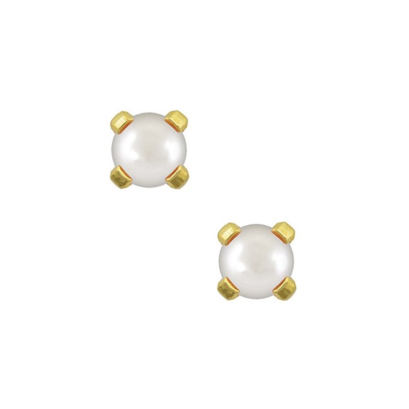 Studex Tiny Tips 3mm Pearl Gold Plated Childrens Hypo-allergenic Stud